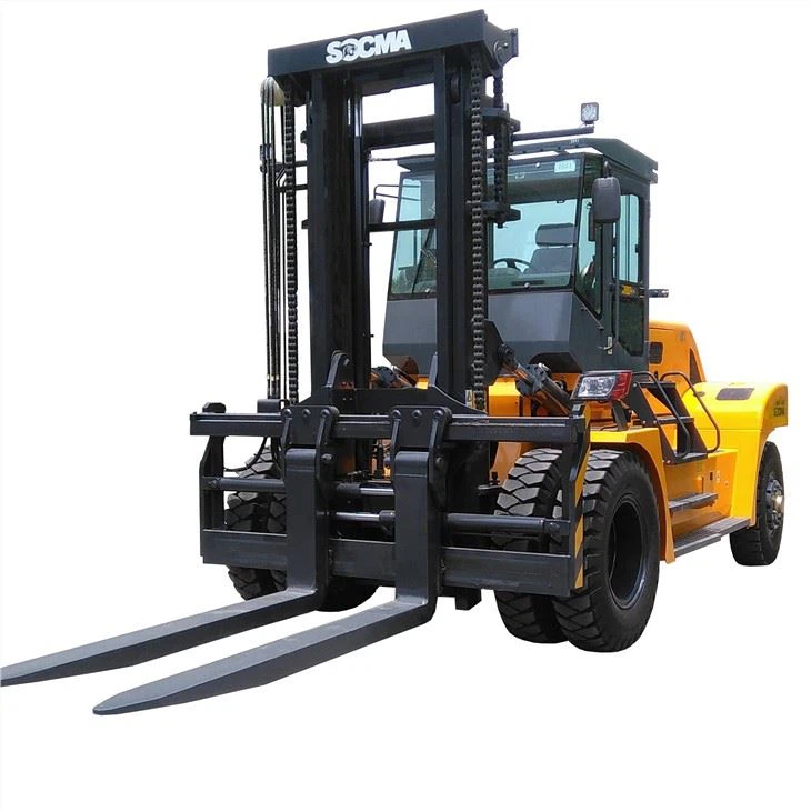 Chariot élévateur lourd diesel 16 tonnes jaune