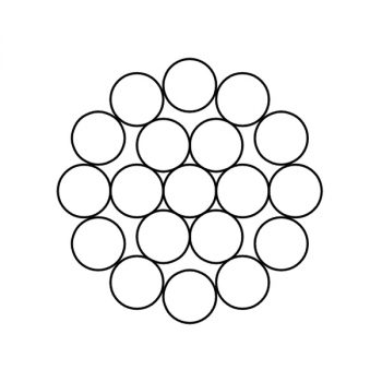 Câble acier 1×19