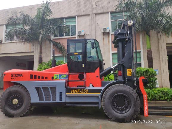 25 Ton Heavy Forklift Truck New Style Couleur Rouge