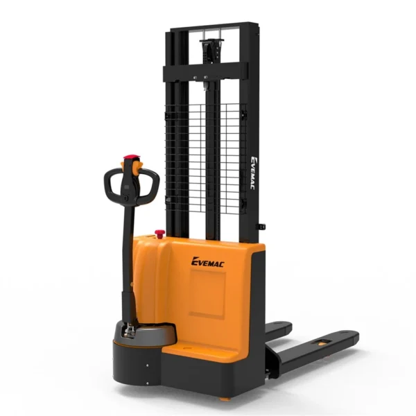 Gerbeur électrique à conducteur marchant de 3 000 mm, 1 000 kg, 2 200 lb, avec batterie au lithium et commande facile