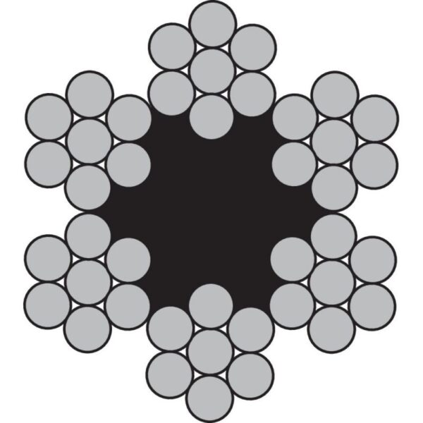Câble acier 6×7
