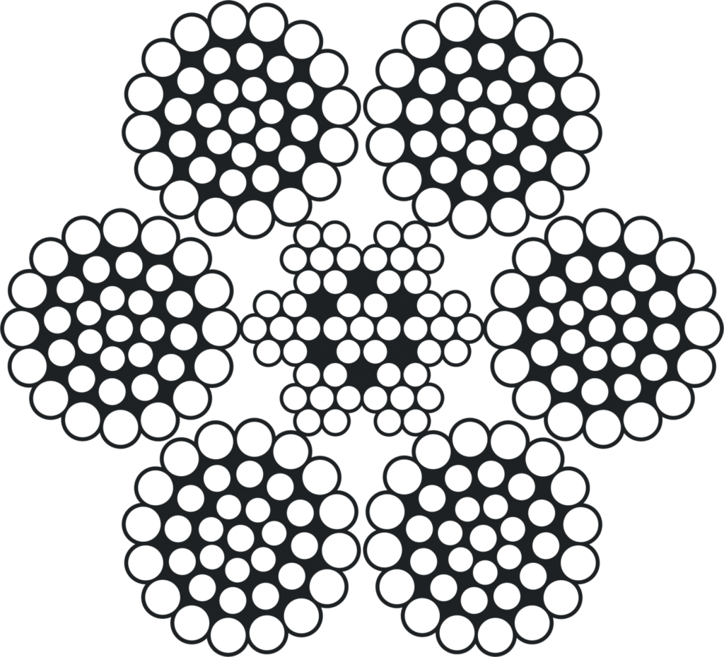 Câble acier 6×36