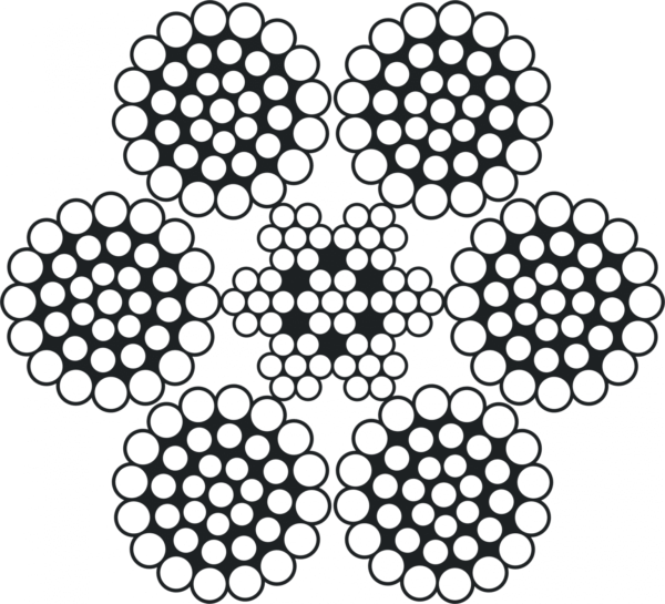Câble acier 6×36